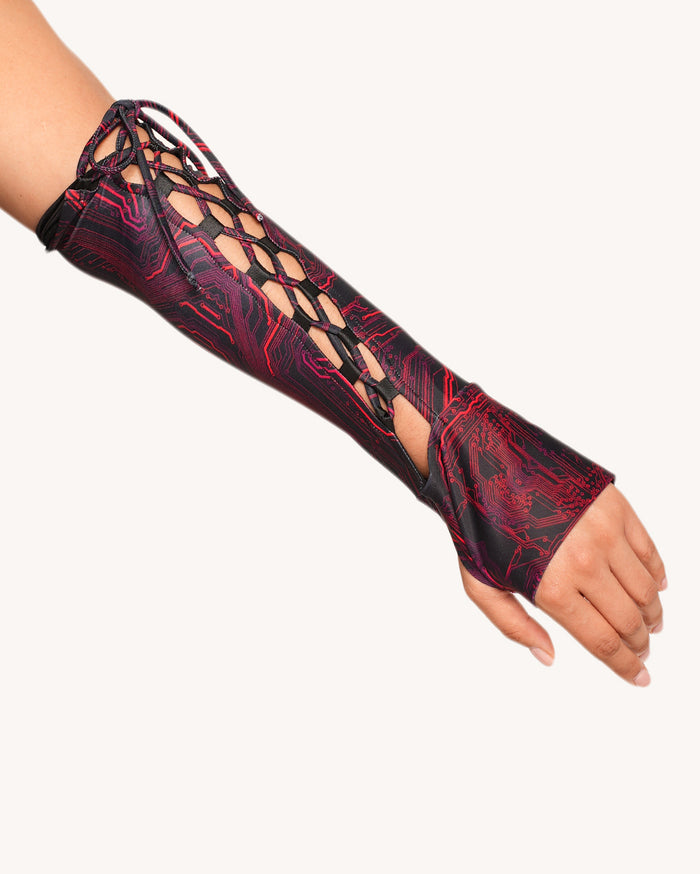 Infinite Matrix Bodysuit with Sleeves