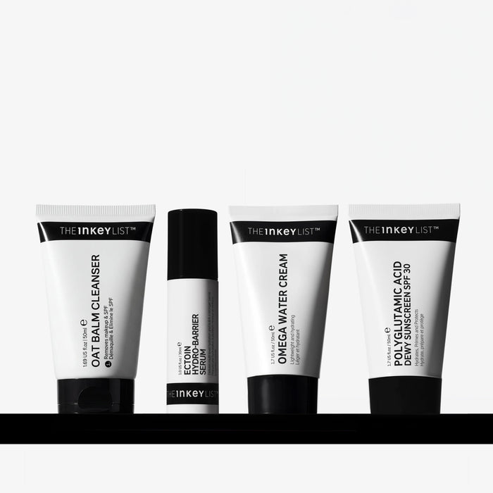 Set of The Inkey List skincare products on a white background