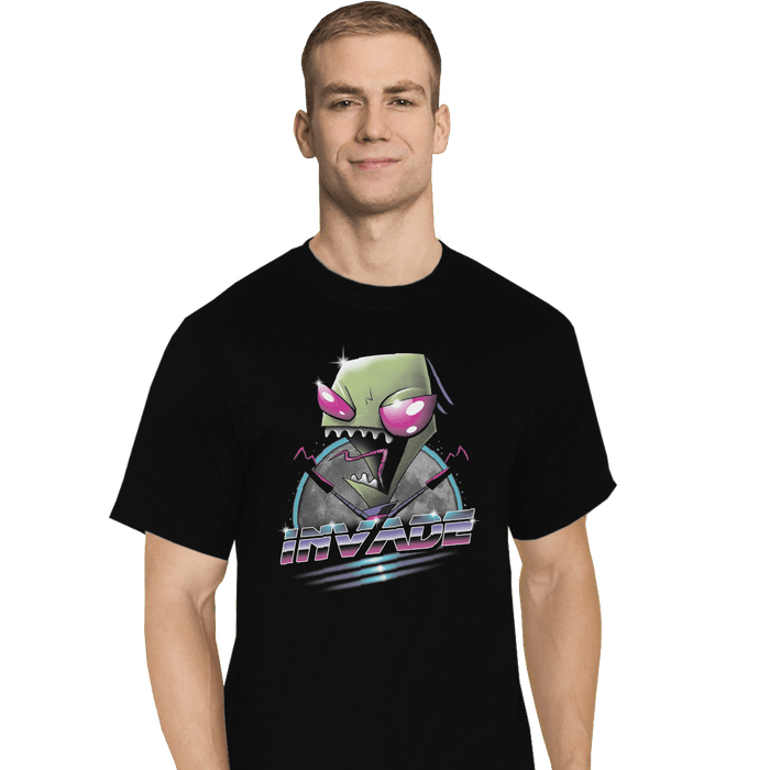Shirts T-Shirts, Tall / Large / Black Invade