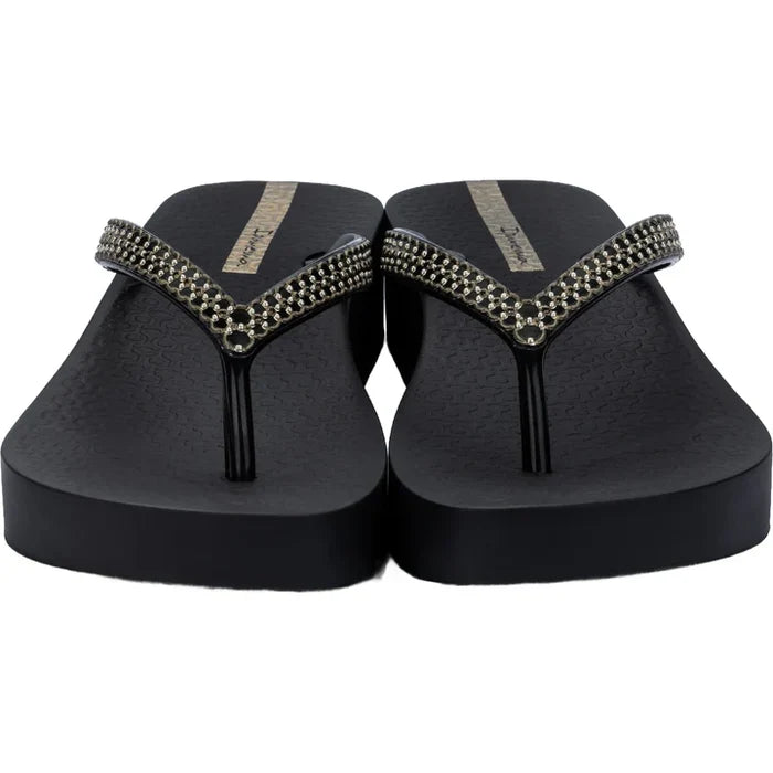 Ipanema Anatomic XI Platform Flip Flops - Black/Gold