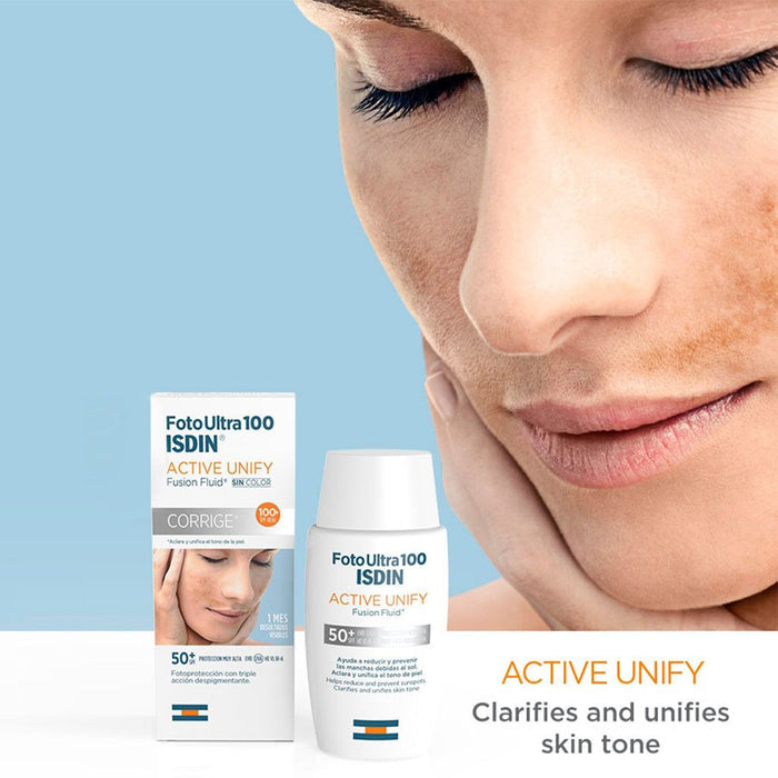 Isdin Foto Ultra Active Unify Fusion Fluid SPF 50+ - Makkah Pharmacy