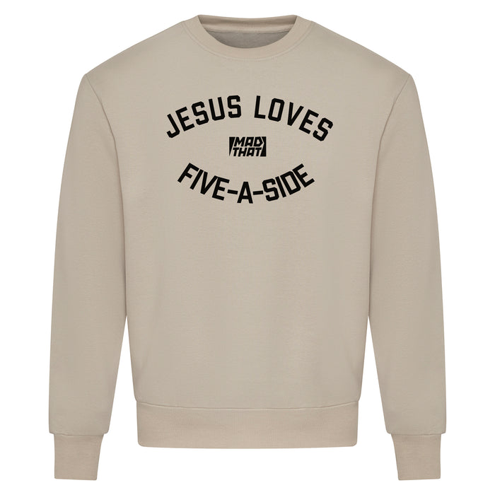 Jesus Loves Five-A-Side Sweatshirt