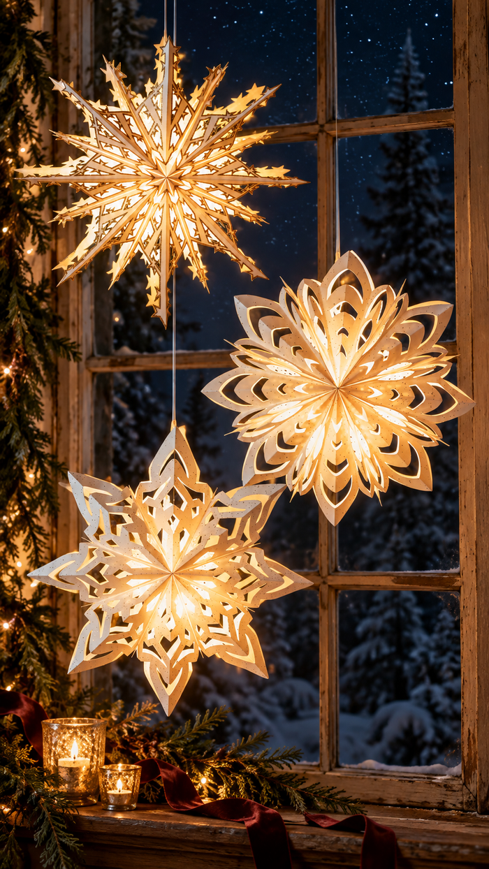 JUMBO PAPER SNOWFLAKE STAR