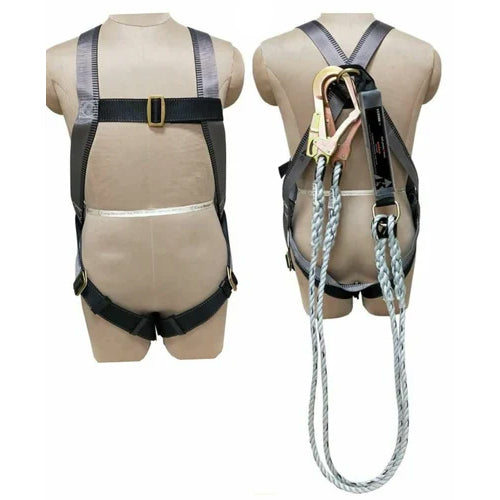 KI02 Series Full Body Harness with Lanyard – Premium Fall Arrest System