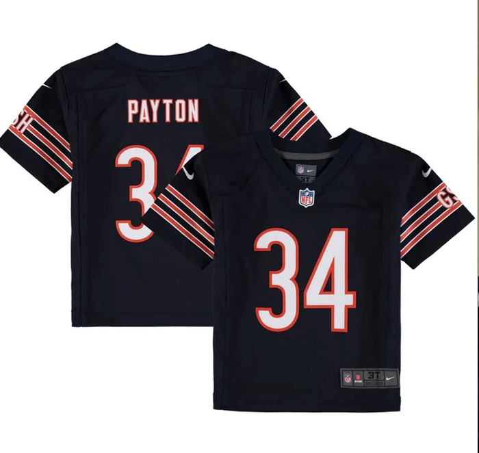Kids Nike Walter Payton Navy Chicago Bears Game Jersey