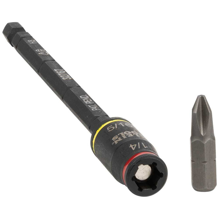 Klein 3-in-1 Impact Flip Socket, 1/4-Inch, 5/16-Inch, 5-Inch Length #32767 - Ironworkergear