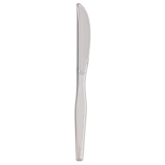 KNIFE/ Heavyweight Polystyrene, Clear, 1000 per case-Food Service