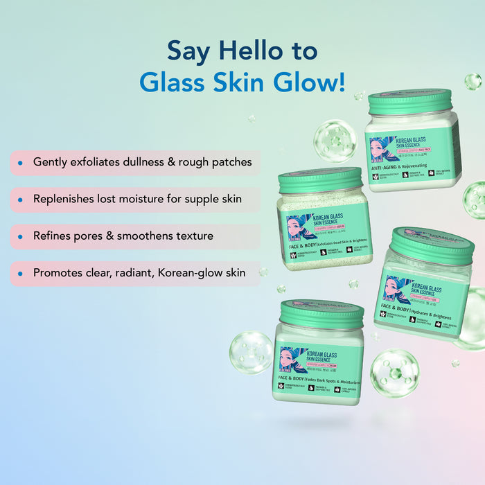 Korean Glass Skin Essence Pack of 4 Mini Jar (180ml)
