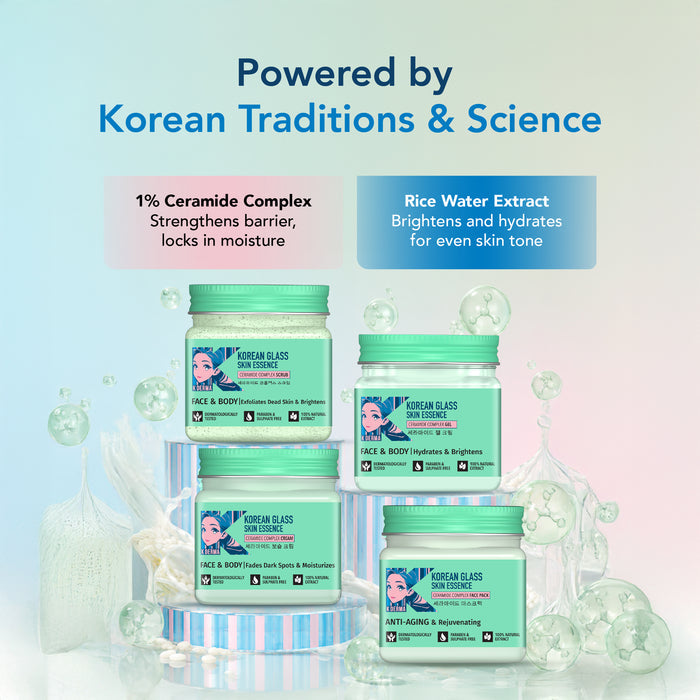 Korean Glass Skin Essence Pack of 4 Mini Jar (180ml)
