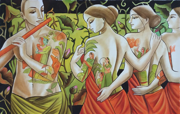 Krishna Radha Painting