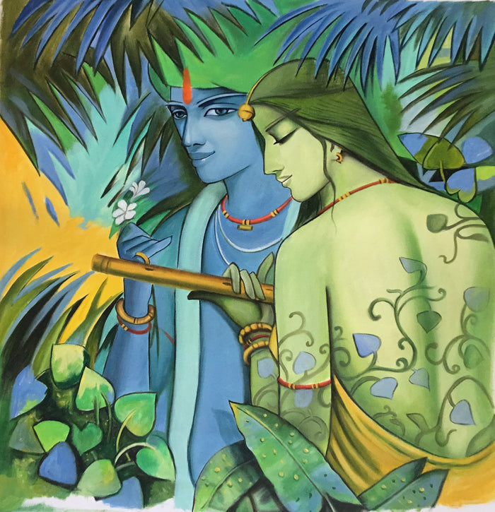 Krishna Radha Painting