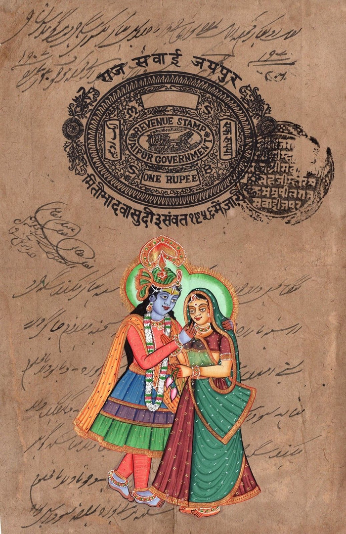 Krishna Radha Painting