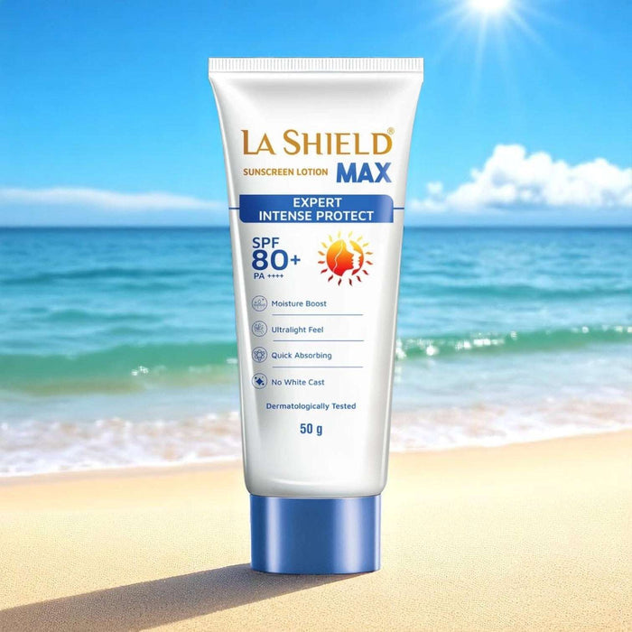 La Shield Max Sunscreen Lotion SPF 80 - Cosmosentials