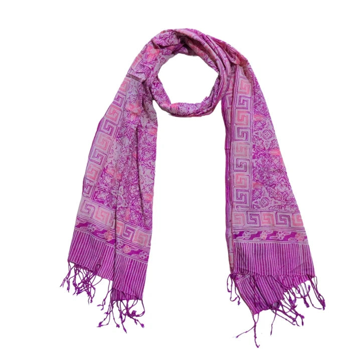 Lavender Love Batik Scarf