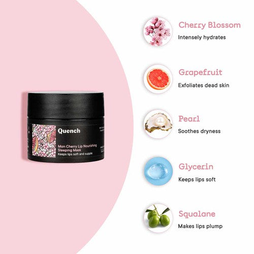 Lip Nourishing Sleeping Mask with Cherry Blossom Radiance - 15 ML
