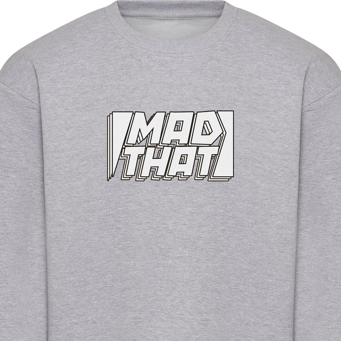 Mad That Full Chest Logo Sweatshirt | White Static