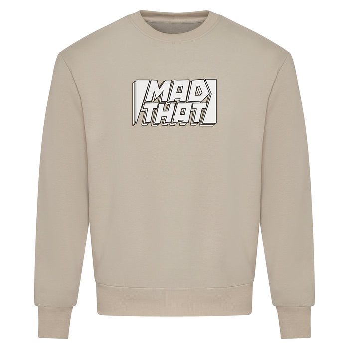 Mad That Full Chest Logo Sweatshirt | White Static