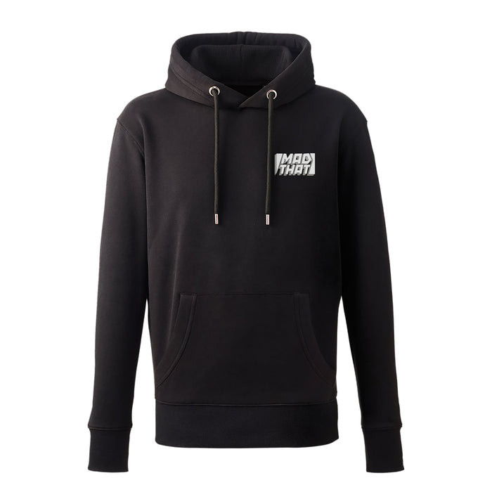 Mad That Left Pocket Logo Hoodie | White Static