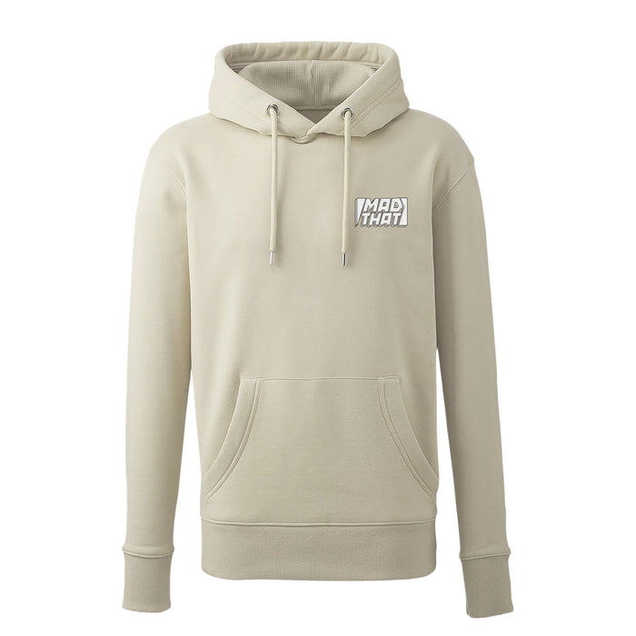 Mad That Left Pocket Logo Hoodie | White Static