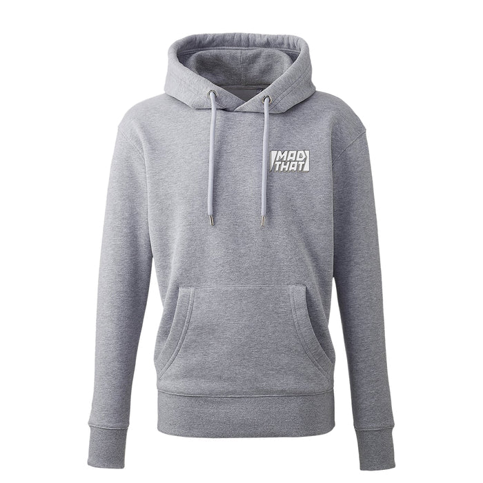 Mad That Left Pocket Logo Hoodie | White Static