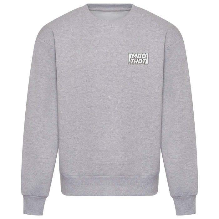 Mad That Left Pocket Logo Sweatshirt | White Static