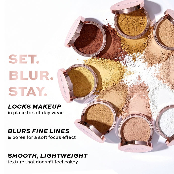 Makeup Revolution Conceal & Fix Setting Powder Light Yellow