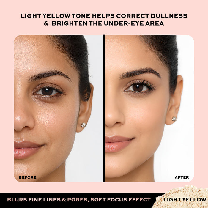 Makeup Revolution Conceal & Fix Setting Powder Light Yellow