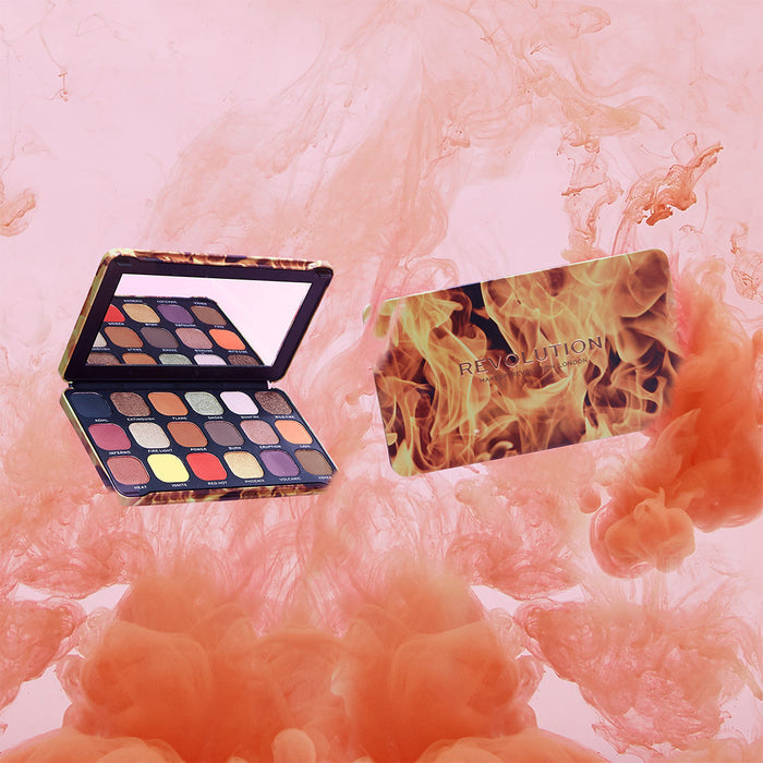 HOK Makeup Makeup Revolution Forever Flawless Fire Eyeshadow Palette Makeup Revolution Eyes Eyeshadow Makeup Makeup revolution