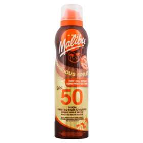 Malibu SPF 50 Continuous Dry Oil Spray 175ml