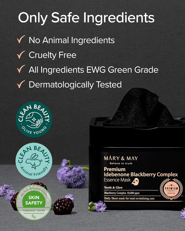 Mary & May Premium Idebenone Blackberry Complex Essence Mask 20
