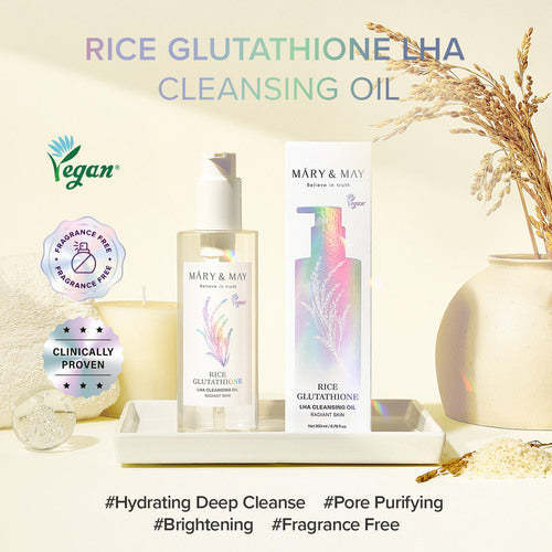 Mary & May Rice Glutathione LHA Cleansing Oil 200ml