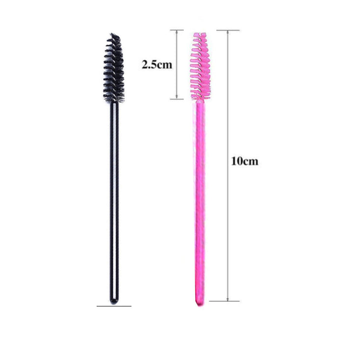Mascara Wands Pink & Black 100 pcs