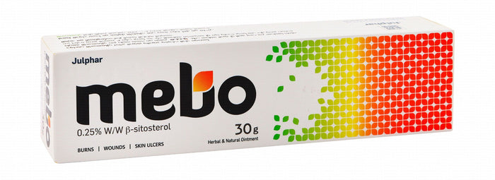 MEBO 0.25% Beta-Sitosterol Herbal & Natural Ointment for Burns, Wounds & Skin Ulcers, 30g - Makkah Pharmacy