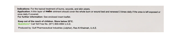 MEBO 0.25% Beta-Sitosterol Herbal & Natural Ointment for Burns, Wounds & Skin Ulcers, 30g - Makkah Pharmacy