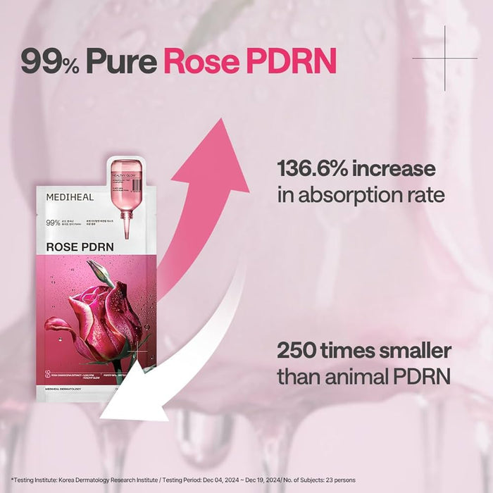 Mediheal Rose PDRN Facial Mask 4pk