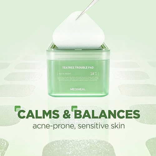 Mediheal Teatree Trouble Facial Toner Pads with Tea Tree & Lactobacillus 100