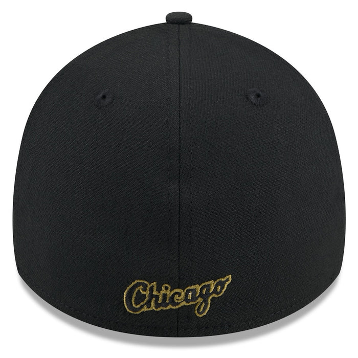 Men's Chicago White Sox New Era Black 2024 Armed Forces Day 39THIRTY Flex Hat-1