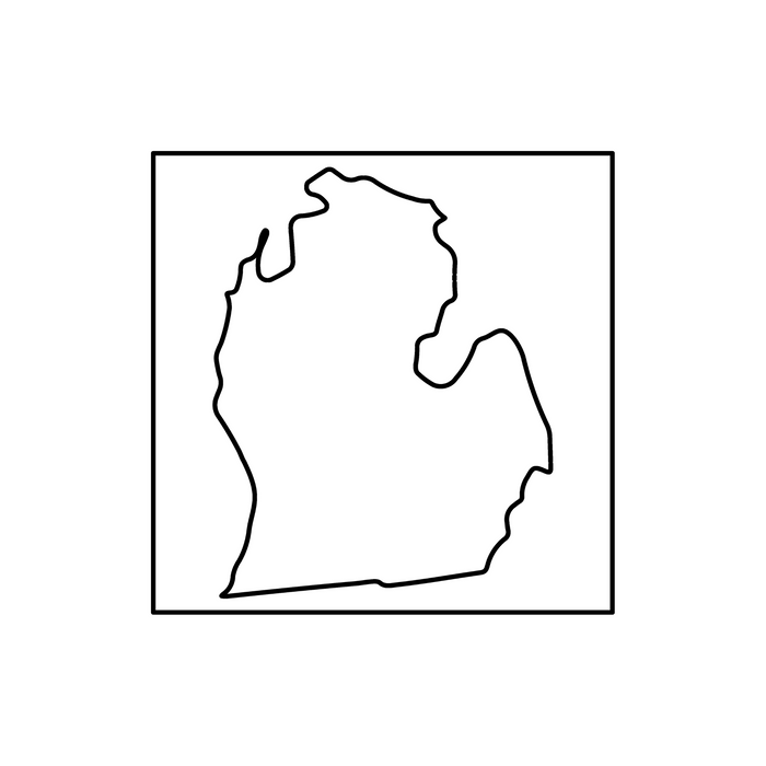 Michigan Mitten Acrylic Router Template