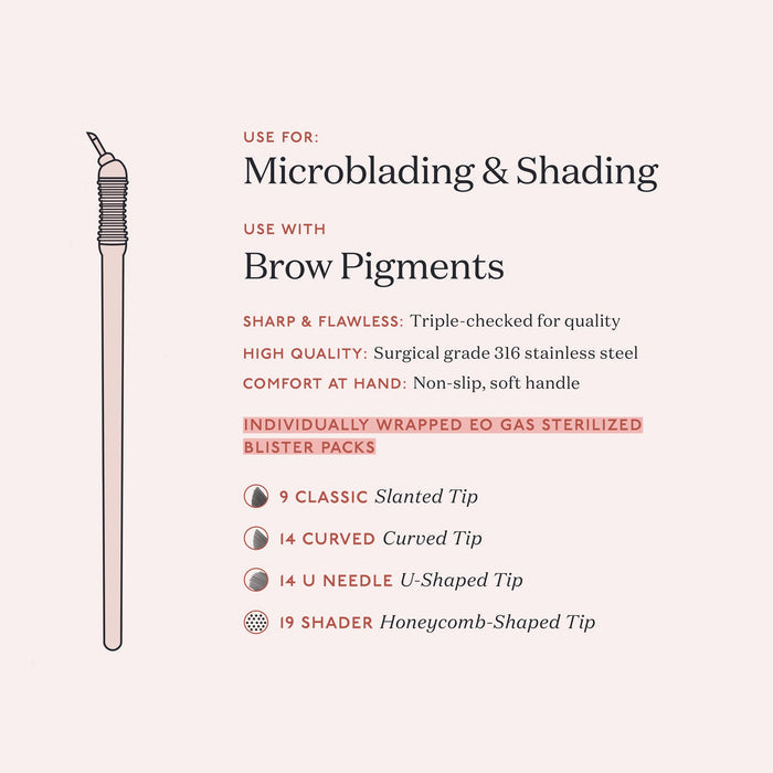 Microblading Sampler Pack, Disposable & Sterilized - Tina Davies Professional