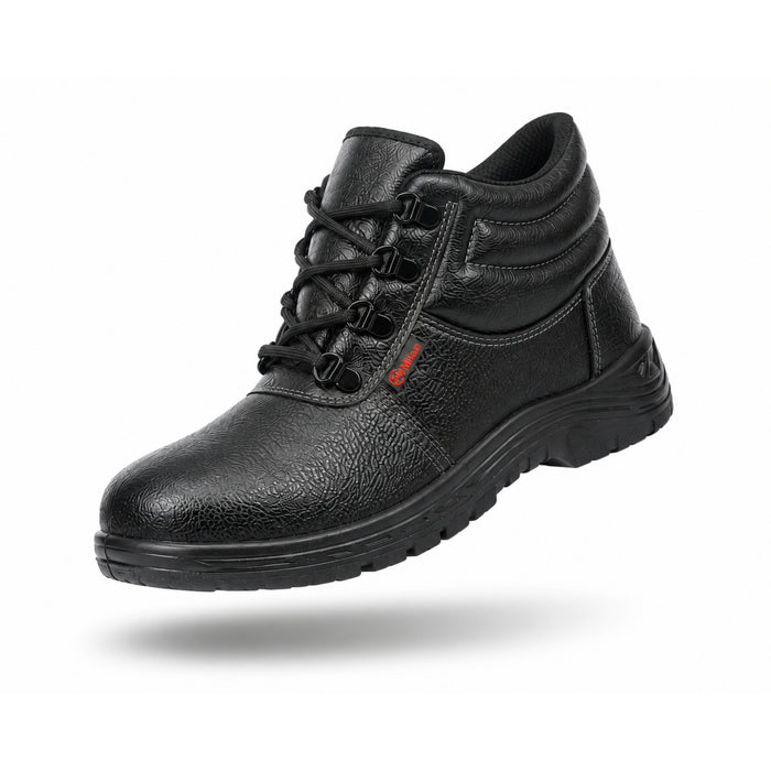 Milan Safety Shoe MS 07 – Lightweight, High-ankle |  ISI-Compliant Single -Density Safety Footwear