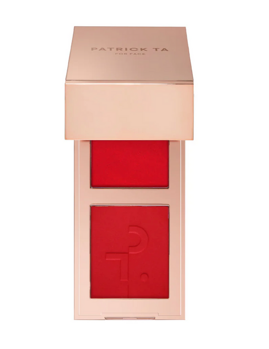 Mini Major Headlines Double-Take Crème & Powder Blush Duo -She Left Me On Red
