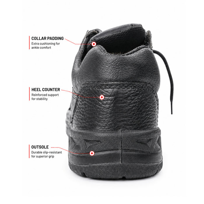 MS-02 Super Lightweight ISI Mark Safety Shoes | Steel Toe | 6-Month Warranty