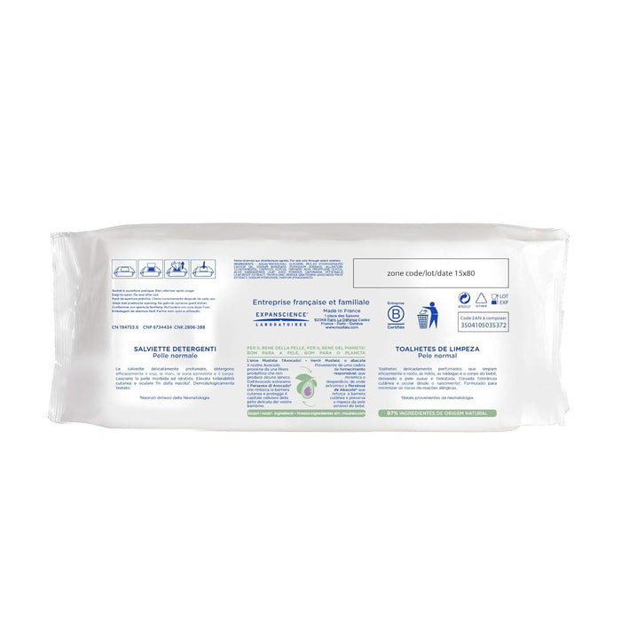 Mustela Baby Cleansing Wipes for Hands & Body, 70 wipes - Makkah Pharmacy