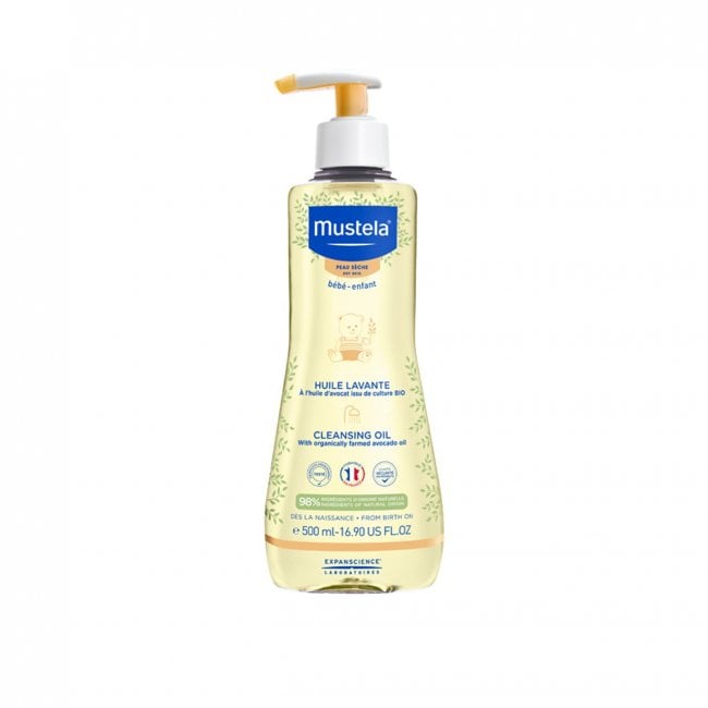 Mustela Baby Dry Skin Huile Lavante Cleansing Oil 500ml