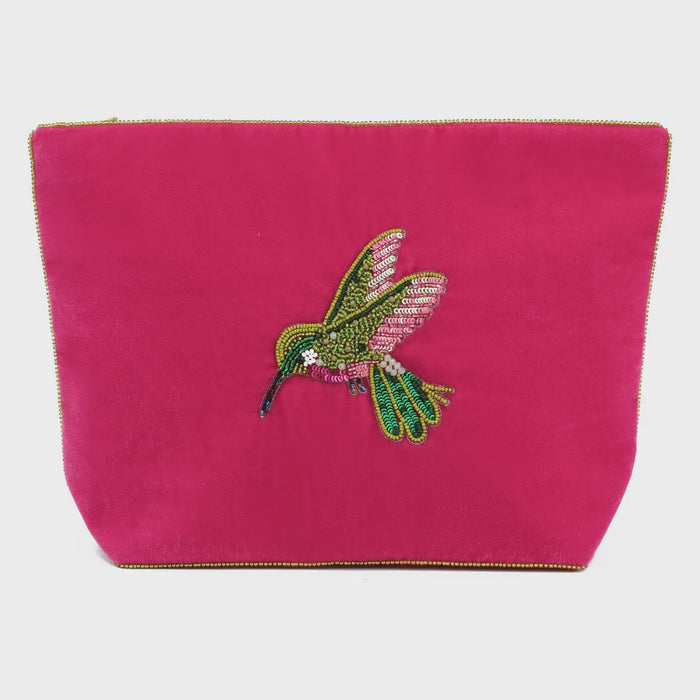 My Doris Pink Hummingbird Large Pouch - Precious Sparkle