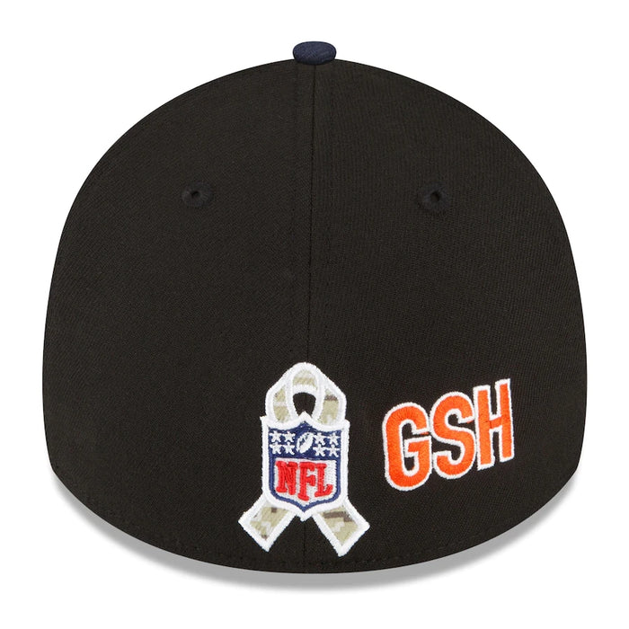 New Era Black/Navy Chicago Bears 2022 Salute To Service 39THIRTY Flex Ha