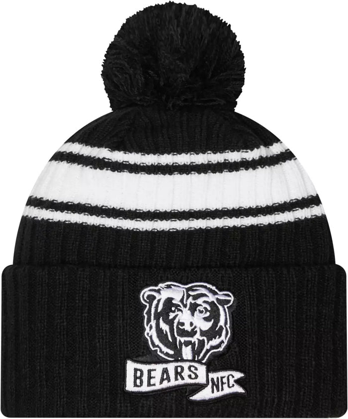 New Era Men's Chicago Bears Black Sideline Sport Knit
