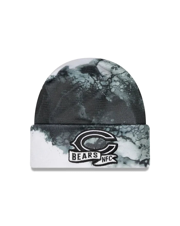 New Era Navy Chicago Bears 2022 Sideline Ink Dye Cuffed Knit Hat