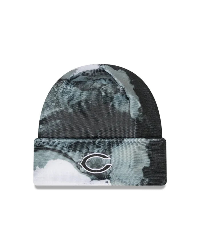 New Era Navy Chicago Bears 2022 Sideline Ink Dye Cuffed Knit Hat