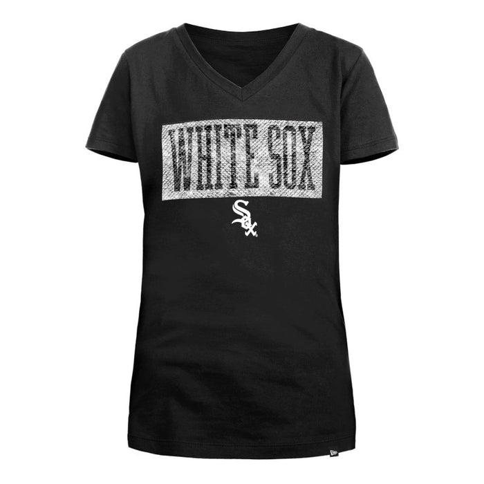 New Era Sequin Flip White Sox Youth Girls Tee